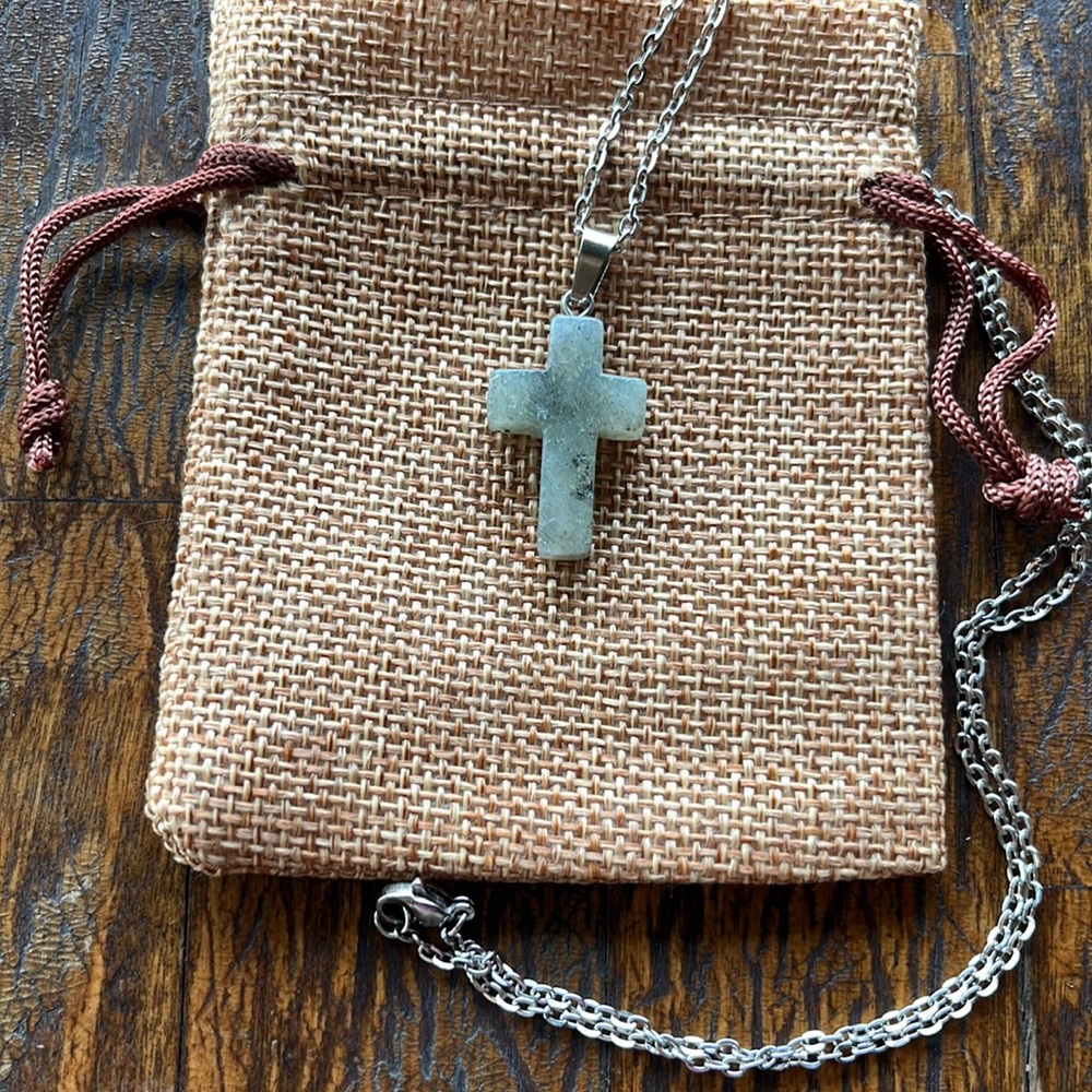 Labradorite Cross Necklace Labradorite Necklace Minimalist Crystal Necklace